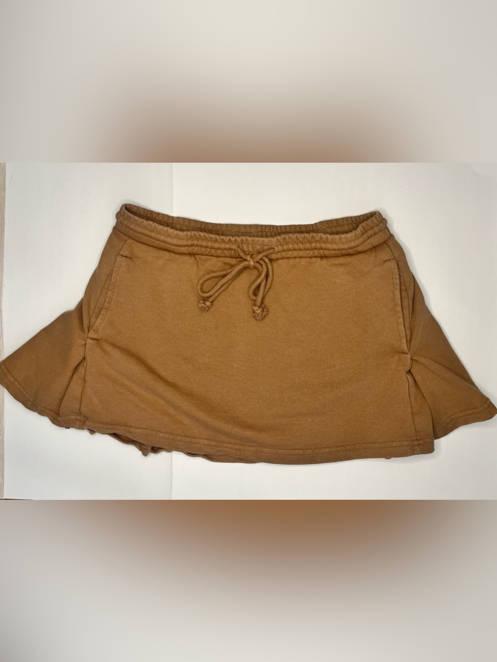 Zara Sweatshirt Skirt — Caramel Brown